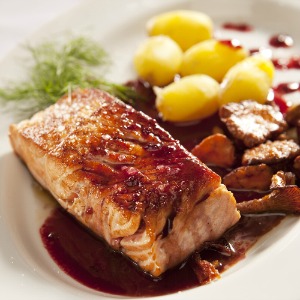Salmon with Black Currant
